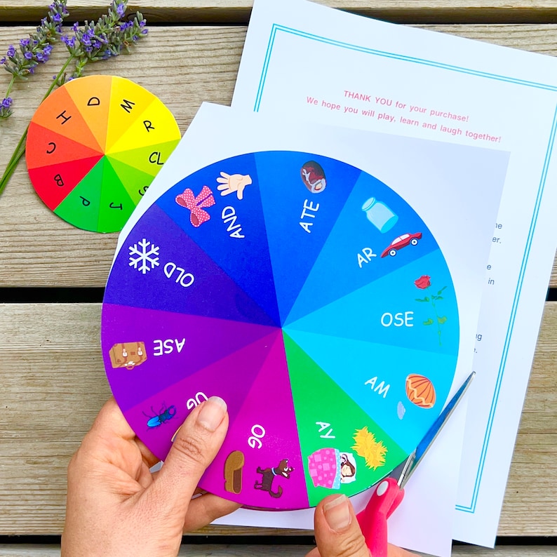 Alphabet Wheel Printable Worksheet Preschool Curriculum Etsy