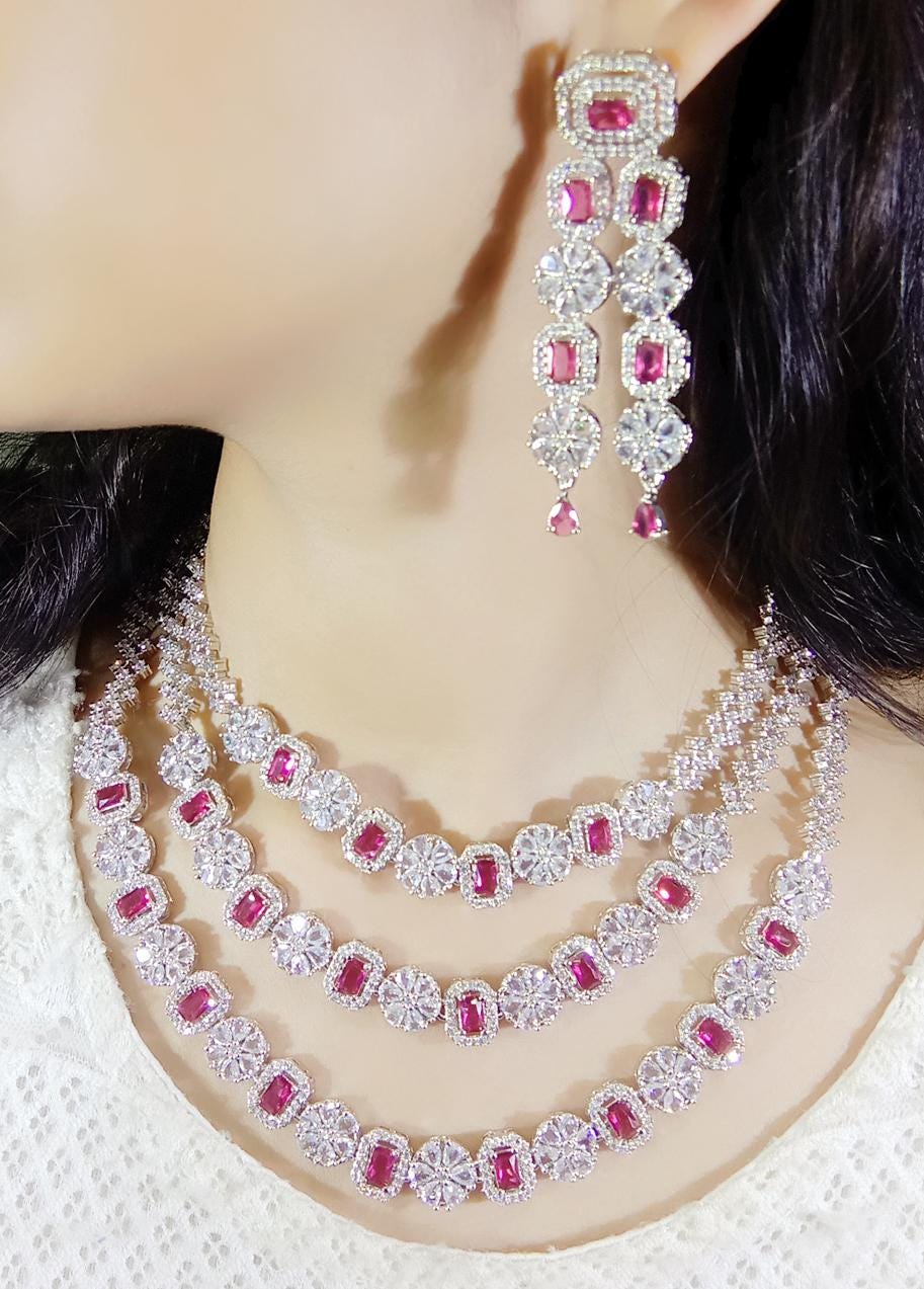 Set Gioielli Donna Etnico Indiano – Collana In Placcato Oro Con Perle E Pietre Artificiali – Royaltree