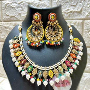 Kundan Pearl Choker Set: Indian Bridal Jewelry