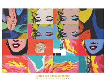 Digital print of a painting Solution from serigraphy collagio of Max Zaxster