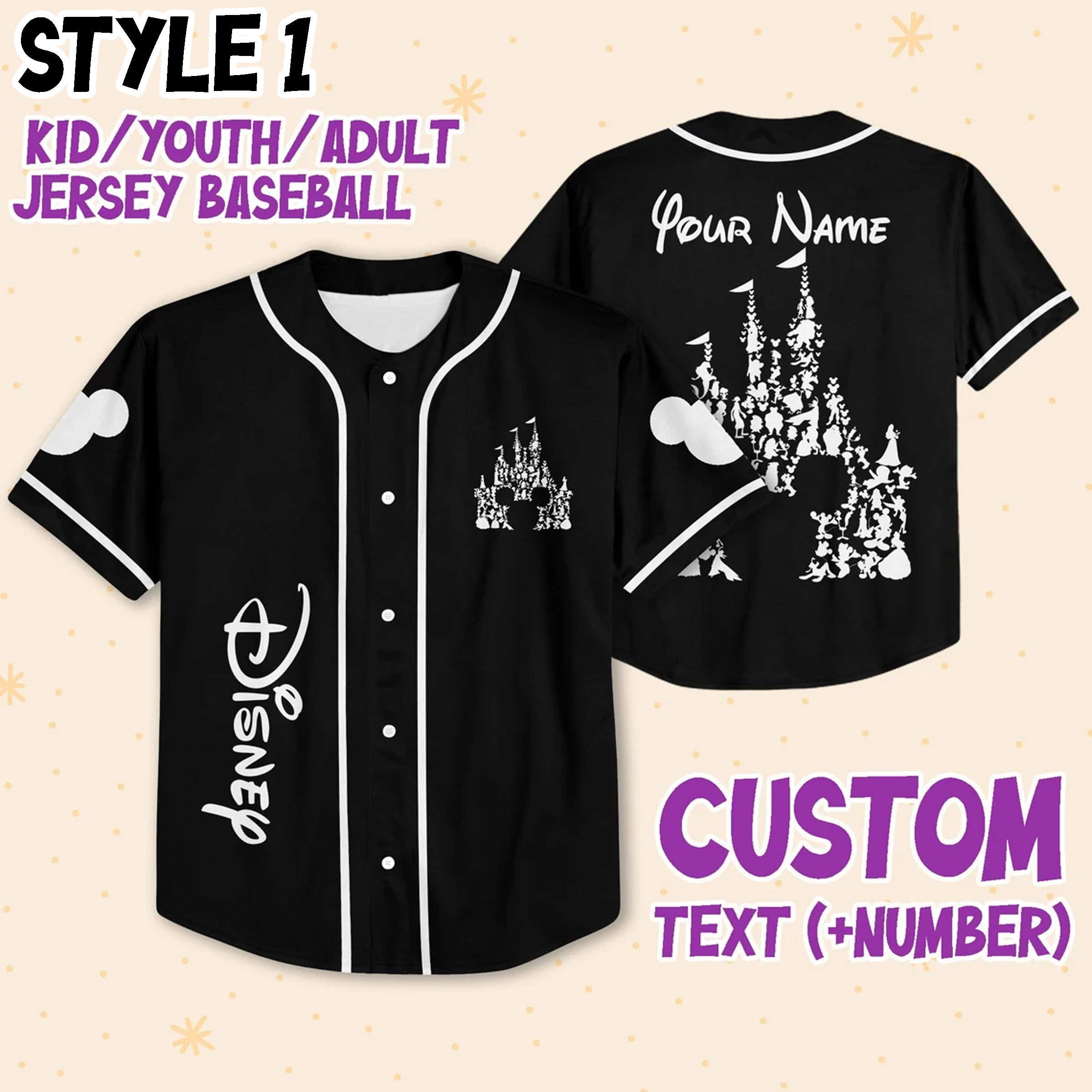 Discover Custom Disney Baseball Jersey Team Disneyland Baseball Shirts Baseball Jersey