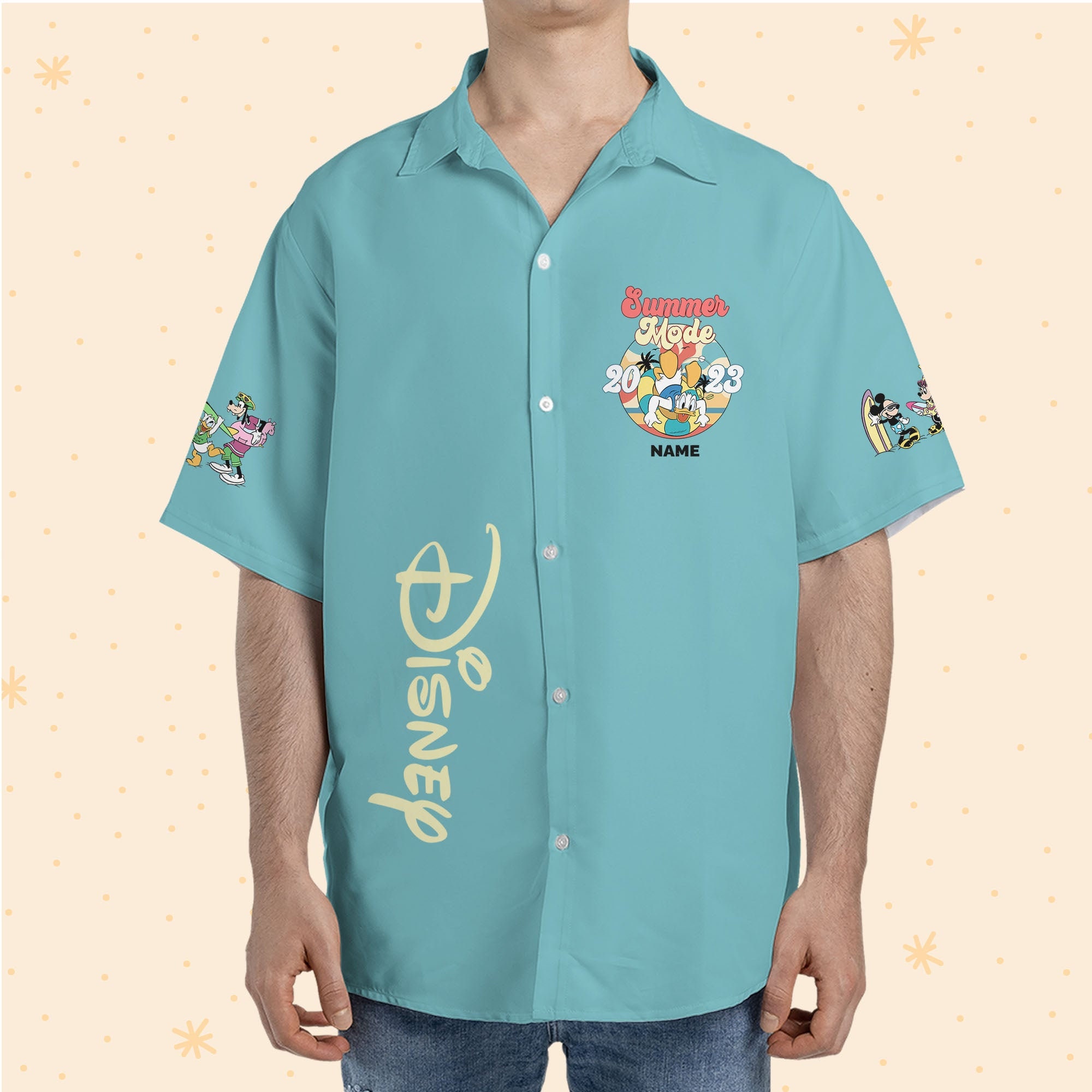 Discover Personalized Disney Donald Summer Mode Hawaiian