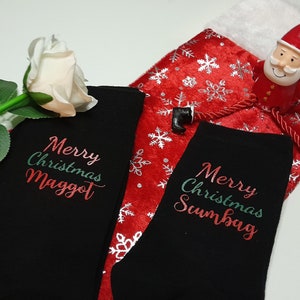Christmas socks his and hers