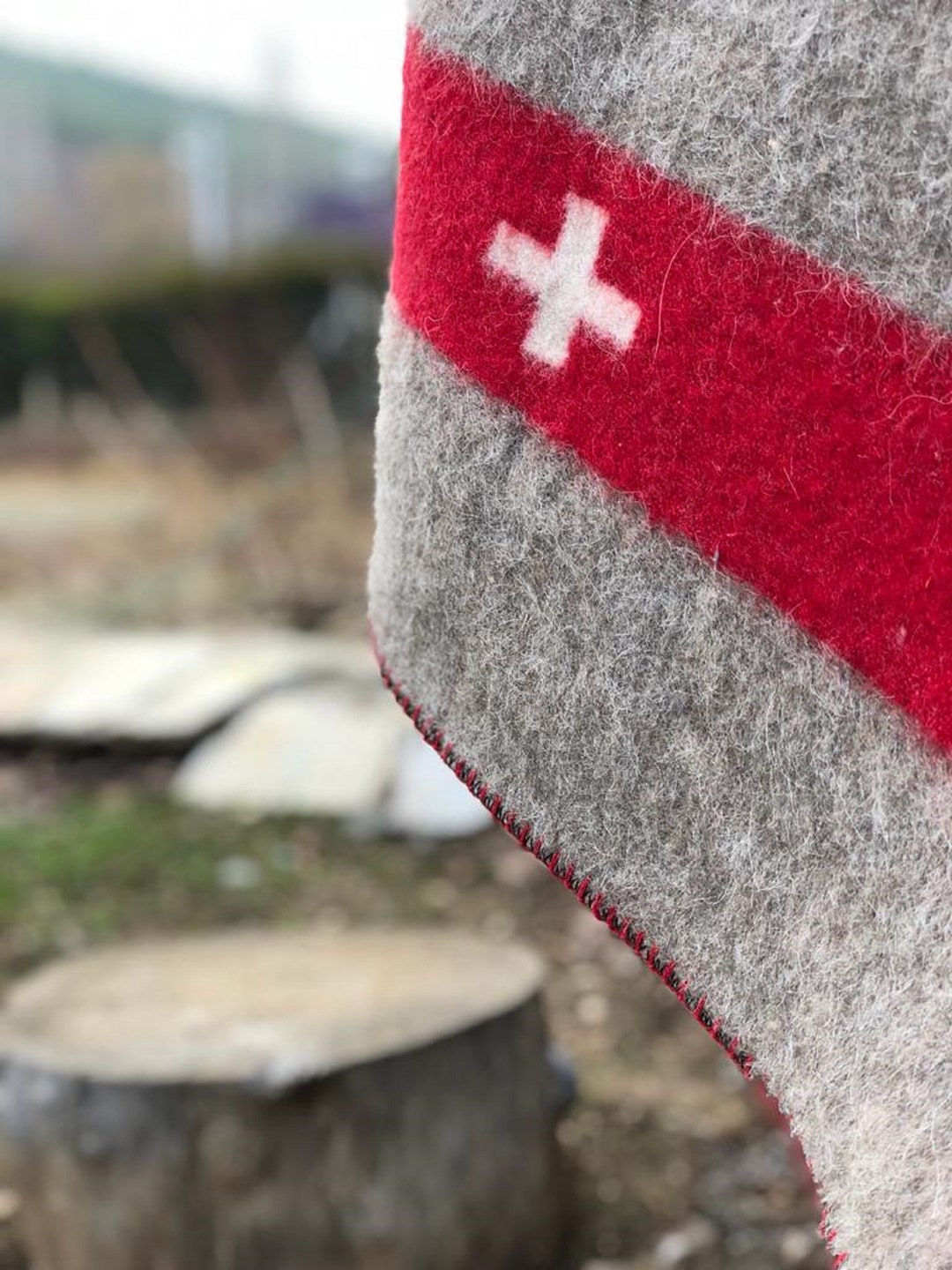 VINTAGE BLANKET Swiss Army Blanket Wool Blanket Warm Etsy Canada