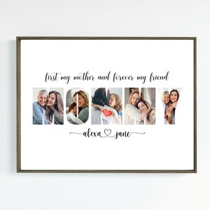 Fotocollage moeder, gepersonaliseerd cadeau voor mama, Moederdagcadeau, fotocollage mama, gepersonaliseerde lijst moeder, digitale download, cadeau moeder