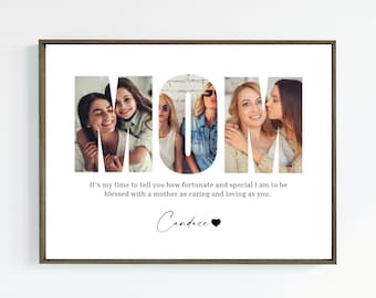 Mom Photo Collage, Personalized Gift for Mom, Mother's Day Gift, Mom Photo Frame, Personalized Mom, Mom Gift, Mommy Photo Collage
