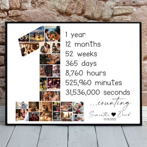 Custom Couple Collage, Couple Photo Collage, Anniversary Photo Collage, Gifts for Him, Gifts for Her, Couple, Personalized Photo Collage