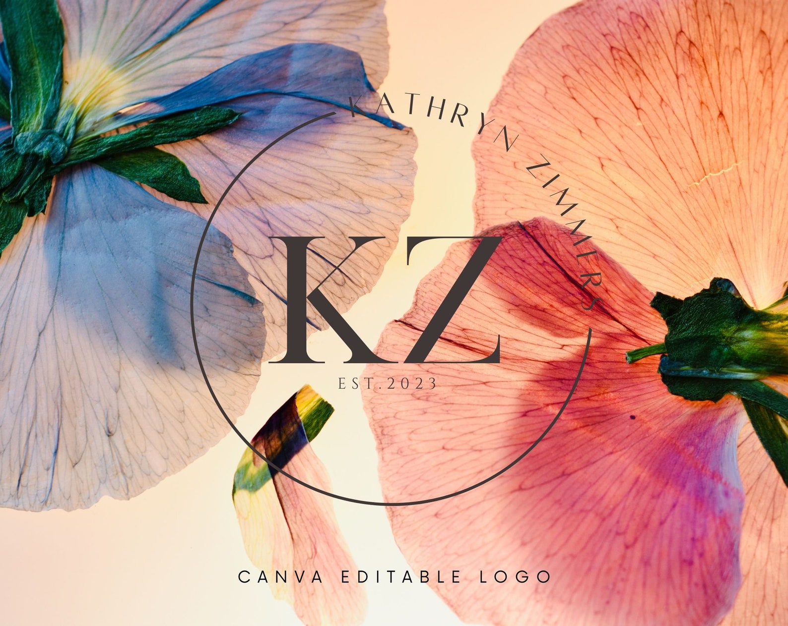 Canva Logo Template, Signature Logo, Editable Template, DIY Logo, Canva