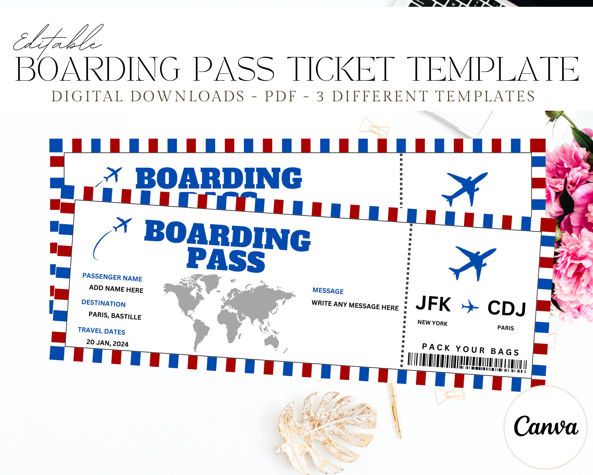 Editable Boarding Pass Template Canva Boarding Pass Customizable Editable Boarding Pass Template Canva Boarding Pass Customizable