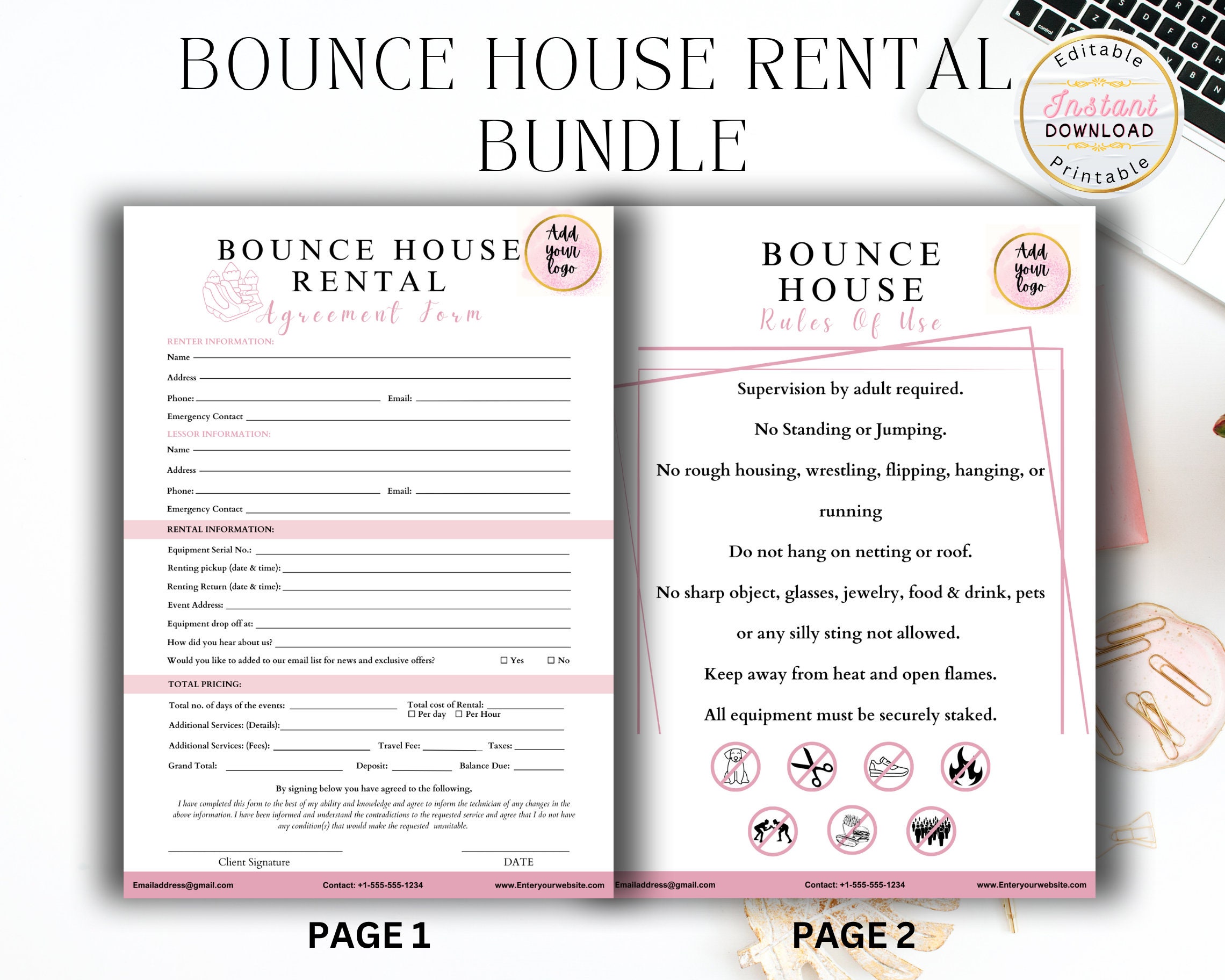 Image 4 for Bounce House Rental Agreement Template