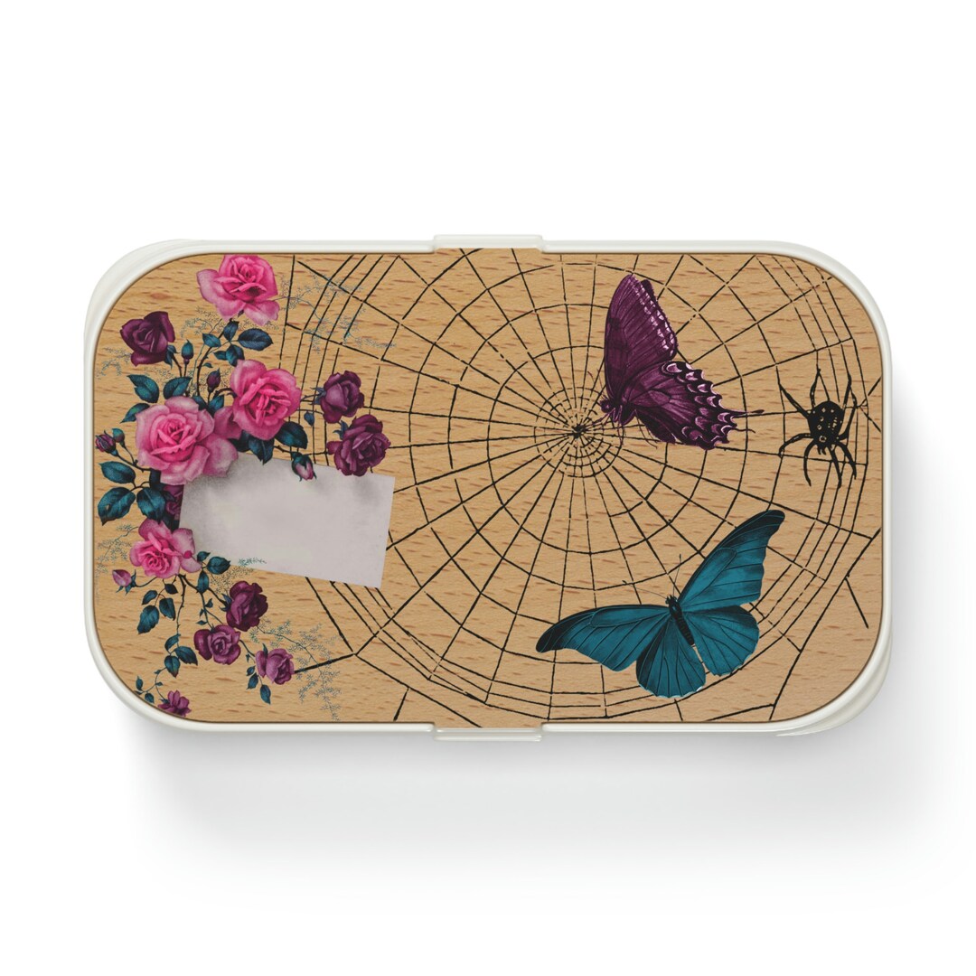 Bento Box Butterflies Bento Lunch Box Roses Flowers Cute Etsy