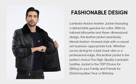 Men s Vintage Leather Jacket handmade Biker Leather Jacket classic