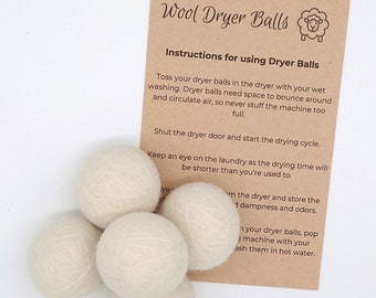 Wool dryer balls