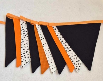 Halloween Themed Bunting Flag Pendant Banner Garland - Spooky Holiday Decor