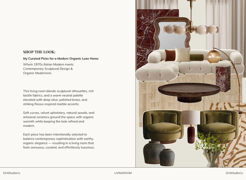 Modern Organic Living Room Design Guide | Shop the Look Interior Design ...