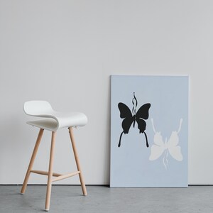Digital Print Minimalistic, Digital Download, Butterfly Print, Butterfly Wall Art, Girl Nursery Wall Art, Kids Wall Art, Girl Room Prints