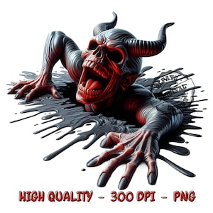 Devil PNG For Shirt, devil Sublimation Designs, Mighty devil Tshirt Design, Graffiti Art, Png Files For Sublimation, Dtf