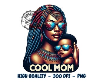 Cool Mom PNG, Mothers Day Shirt Design (Digital Download)