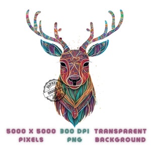Colorful retro reindeer png for shirt,christmas reindeer png, png files for sublimation, christmas shirt png, shirt designs, dtf designs