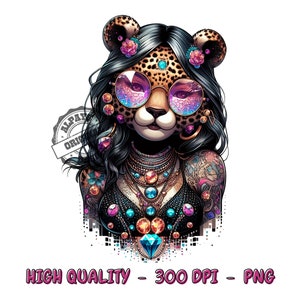 Cool girl leopard png files for sublimation,shirt png for women,best shirt designs,dtf designs,shirt designs,leopard png,leopard shirt png