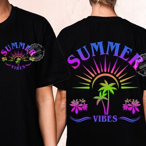 Summer Vibes png, Retro Summer png, Summer Shirt Png, Tropical Png, Sublimation Designs, Colorful Summer Png, Beach vibes Png, Beach Shirt