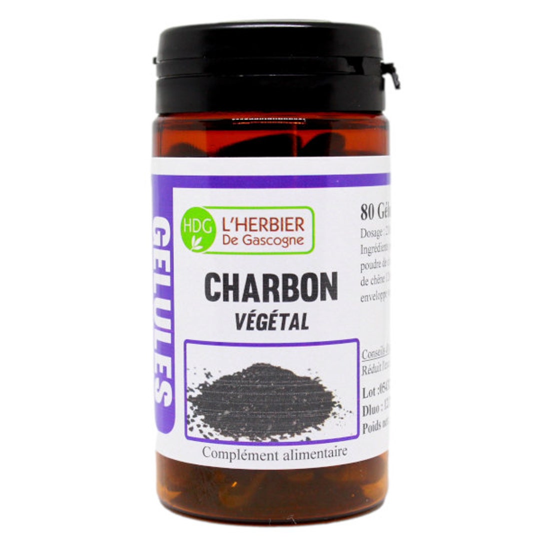 Activated Activated Carbon 80 Vegetable Capsules Vegan Detox Aids