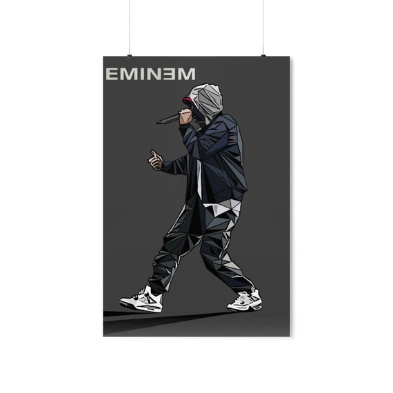 Eminem Poster, Eminem Canvas, Eminem Decor, Eminem Wall Art, 8 Mile Poster,  Eminem Hip Hop Print 