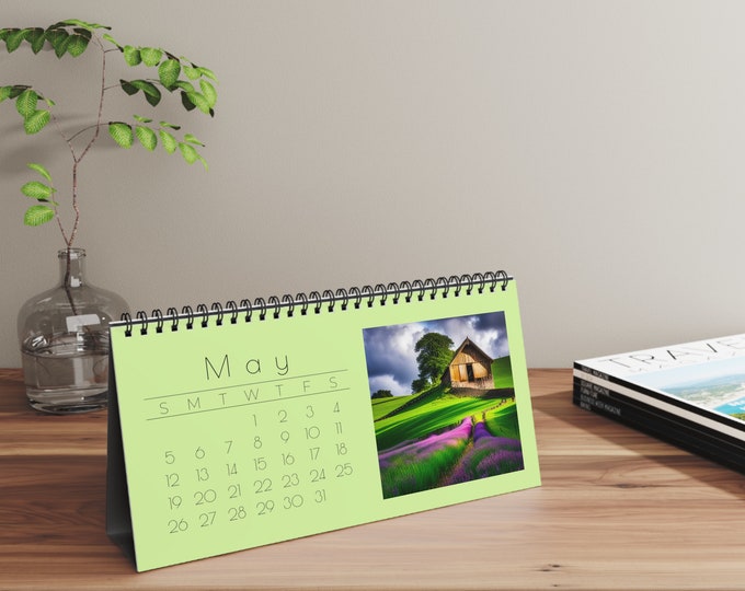 Nature Countryside Desk Calendar 2024 | Seasons Desk Calendar 2024 | Desktop calendar | Perfect for stocking fillers and Seasons lovers