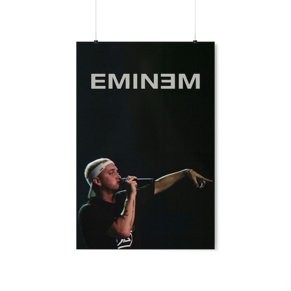 Eminem Poster, Eminem Canvas, Eminem Decor, Eminem Wall Art, 8 Mile Poster,  Eminem Hip Hop Print 