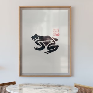 Japan Art - Matsumoto Hoji Frog Frog Painting Printable