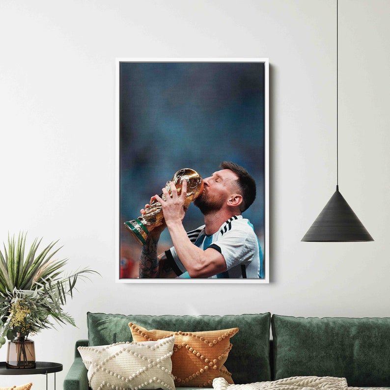 Lionel Messi Art Qatar 2022 World Cup Winner, Messi Canvas, Lionel