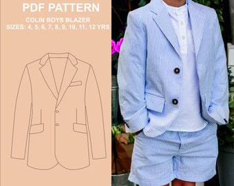 COLIN BOYS Coat PDF Pattern – with sewing instructions