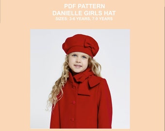DANIELLE HAT PDF Pattern - with sewing instructions