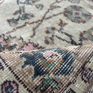 5x8 Turkish Handmade  Floral Rug, Vintage Turkish Rug, Floor Rug, Living Room Carpet, Low Pile Rug, One of a Kind Rug, Large Rug, Flower Rug