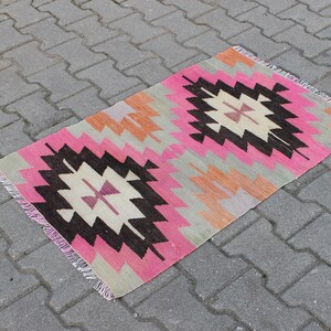 turkish kilim rug
small area rug
pink vintage rug
geometric kilim rug
colorful rug
unique rug
washable rug
pink kilim rug
antique rug
modern rug
small kilim rugs
2x3 ft rug
tribal rug