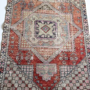 Handmade Wool Area Turkish Rug, Vintage Rug, 3x5 ft Rug, Living Room Rug, Rug for Bedroom, Turkey Carpet, Floor Rug, Antique Rug, Used Rug