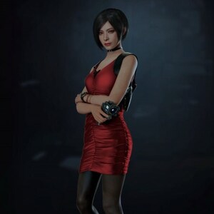 Resident Evil 4 Ada Wong Cosplay Costume Cheongsam Dress Halloween Carnival  Suit