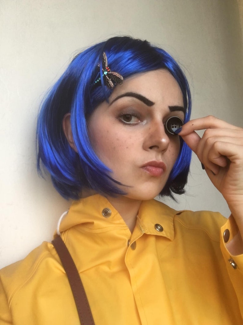 Coraline Coraline Jones Cosplay Costume Outfits Yellow Hooded - Etsy