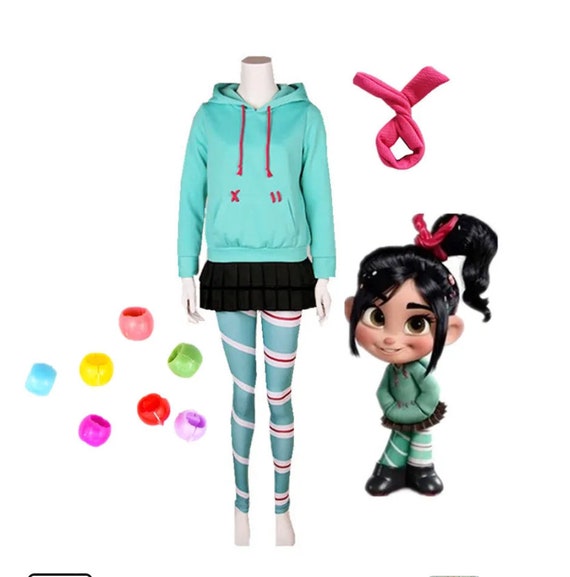 Wreck-it Ralph Vanellope Von Schweetz Cosplay Outfits Halloween Carnival  Costumes 