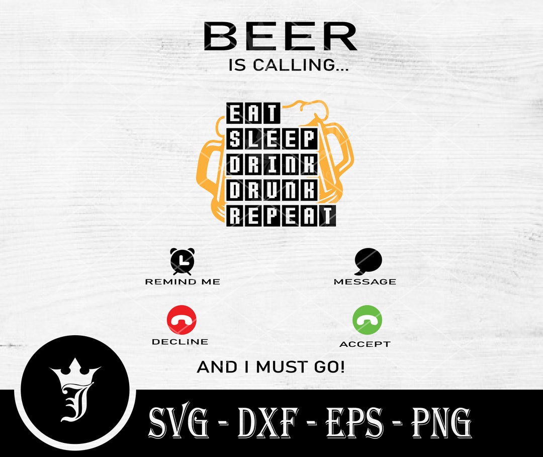 Beer is Calling SVG Drinking Svg Beer Mug Svg Beers Cheers Etsy