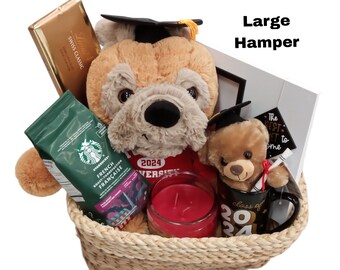 Custom Lindt Truffles Graduation Gift Hamper l Chocolate Snack Box l Hand Engraved l Photo Frame l Stuffed Animal l Student l Homecoming l