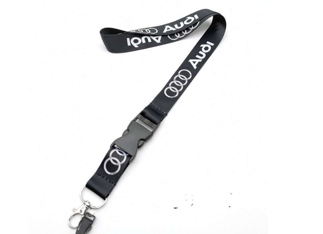 Audi Black Lanyard Keyring ID Card Holder Phone Strap Car UK Etsy