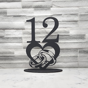 Wedding Table Numbers, #1 through #20, laser cut file for 3mm and 4mm wood, SVG instant download