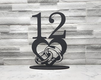 Wedding Table Numbers, #1 through #20, laser cut file for 3mm and 4mm wood, SVG instant download