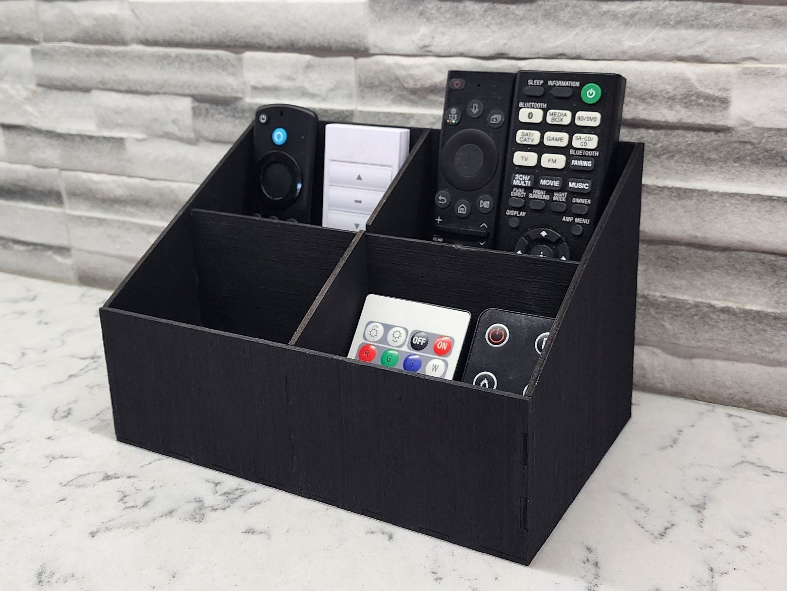 Remote Organizer Caddy Laser Cut File for 3mm Wood. SVG - Etsy