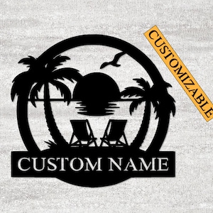 Customizable tropical wall decoration, instant download, available in SVG format.