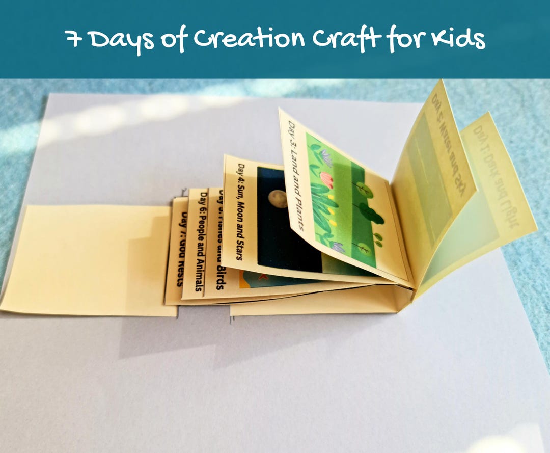 7 Days Of Creation Bible Craft For Kids Creation Bible Activities 7 Days Of Creation Bible Craft For Kids Creation Bible Activities