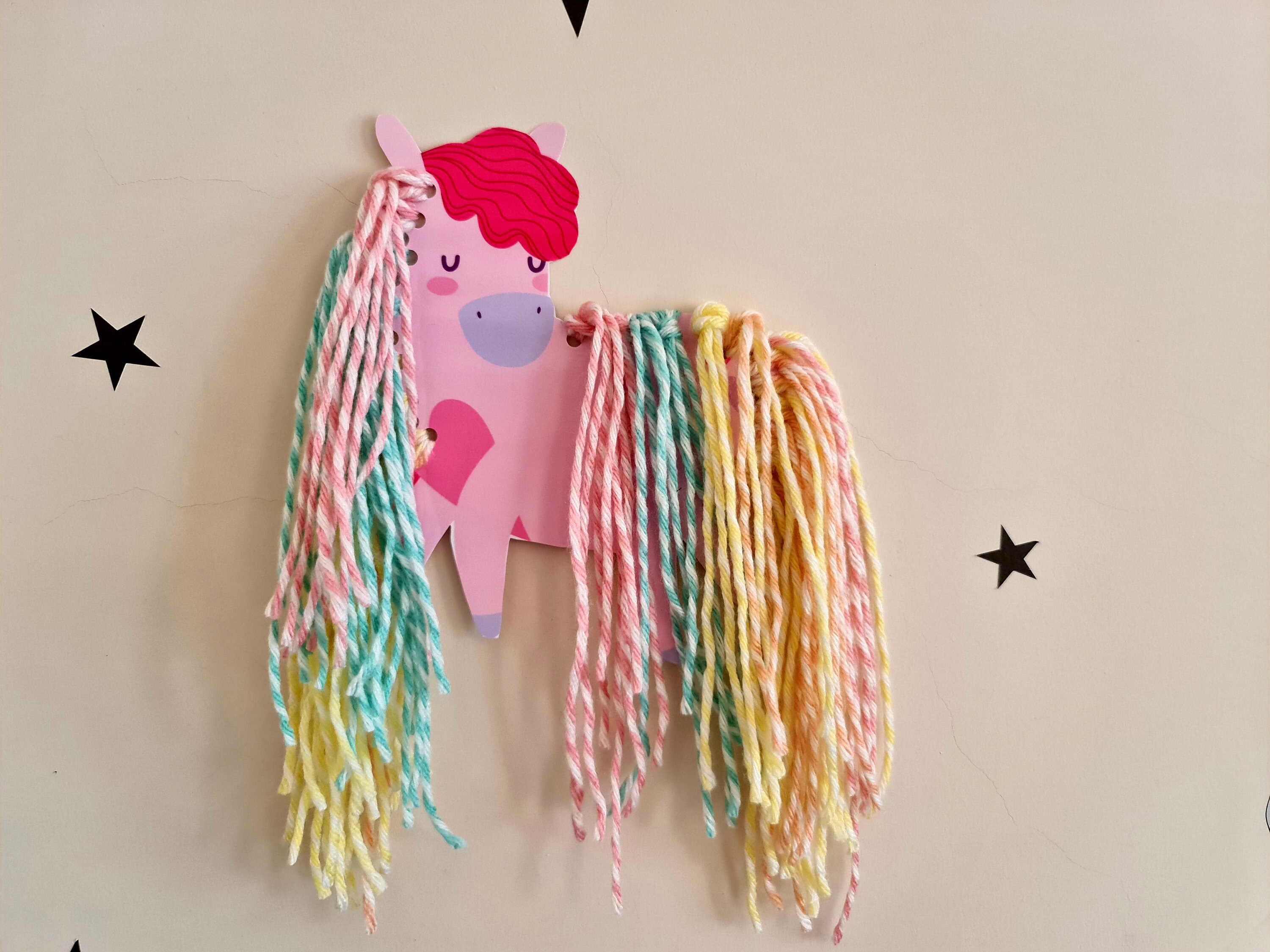 Kid DIY Unicorn Wall Hanging Project Montessori Practical Etsy