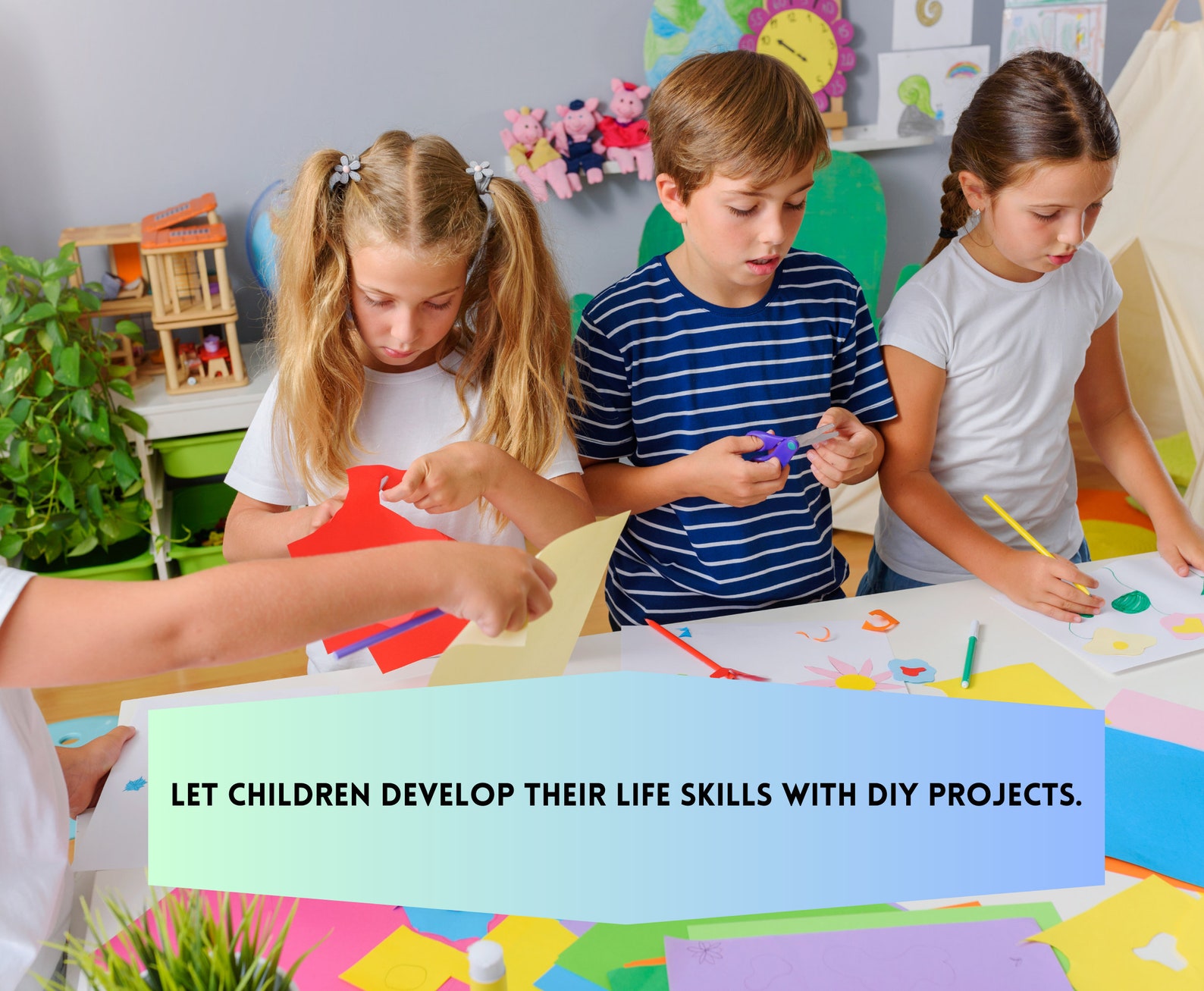 Paper Craft DIY Miniature Doll House Cut and Glue Preschool - Etsy