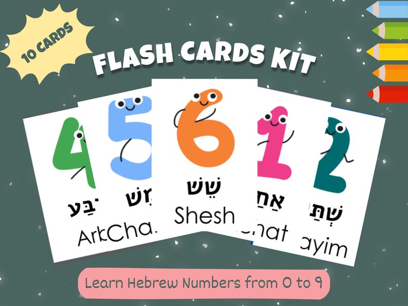 Math Class Hebrew Learn Hebrew Numbers: Bilingual Math Kit (digital Download) - Etsy